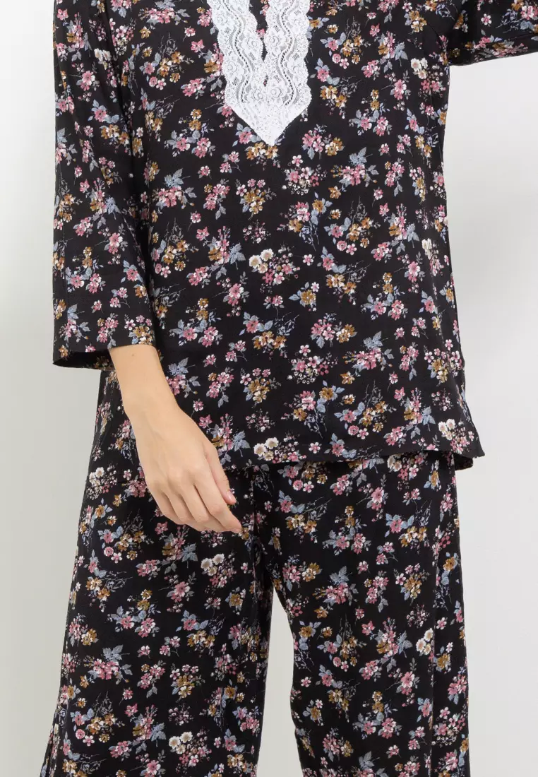 Satay Look Motif Kembang Kecil 6