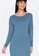 ZALORA BASICS blue Long Sleeve Mini Dress 7E8C7AA8DD2551GS_3