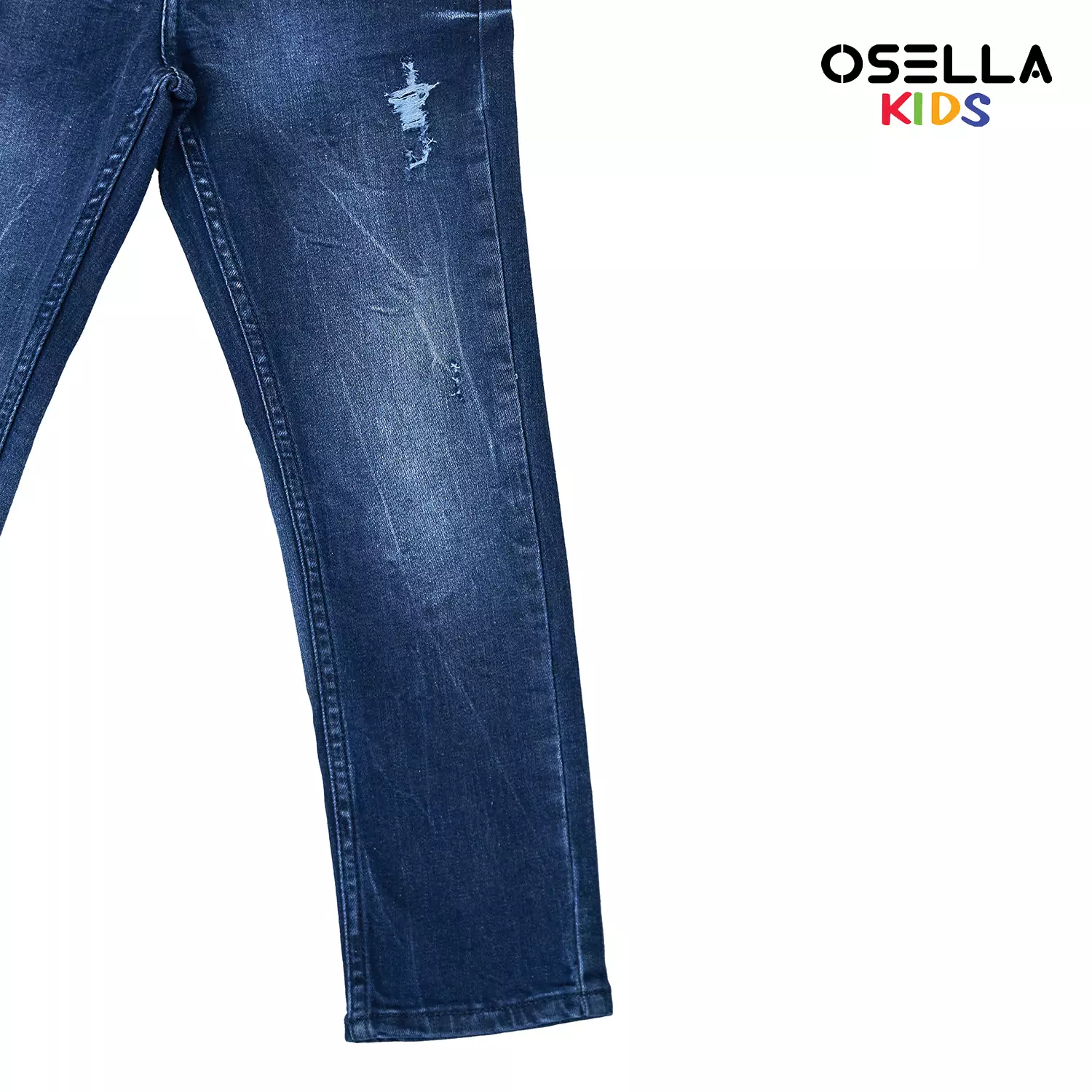 [NEW] Osella Lexy Denim Long Pants in Dark Washed With Destroy Detailing 228O5004A3 | Celana Jeans Panjang Anak Laki Laki