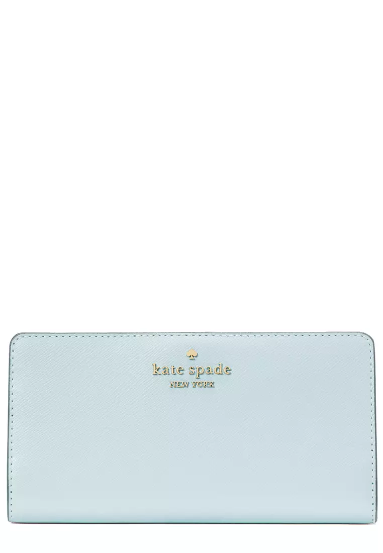 Light blue wallet kate spade discount