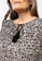 LC WAIKIKI black Tie Collar Patterned Long Sleeve Viscose Women's Blouse D3922AADF9155BGS_4