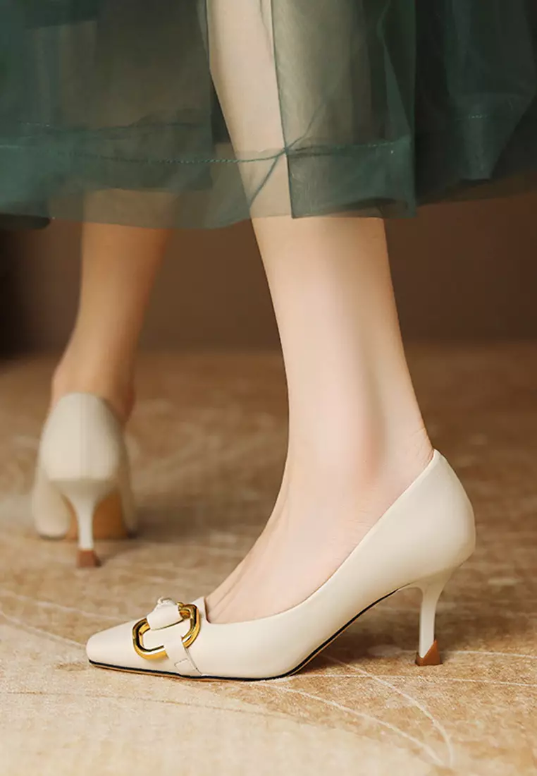 Buy Twenty Eight Shoes VANSA Fashion Square Buckle High Heel Pumps