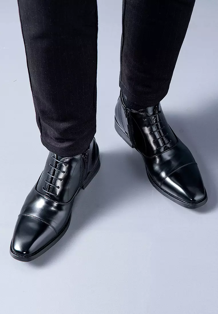 High Top Faux Leather Oxford KB901H