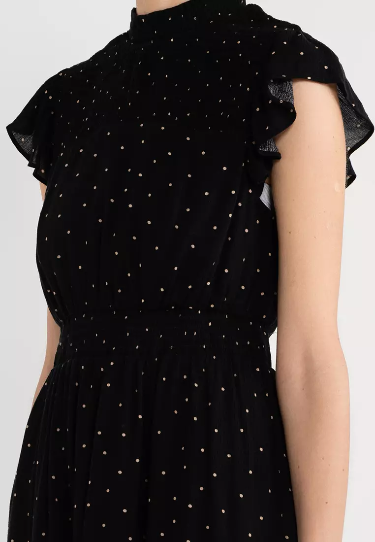 Sofia High Neck Ruffle Mini Dress