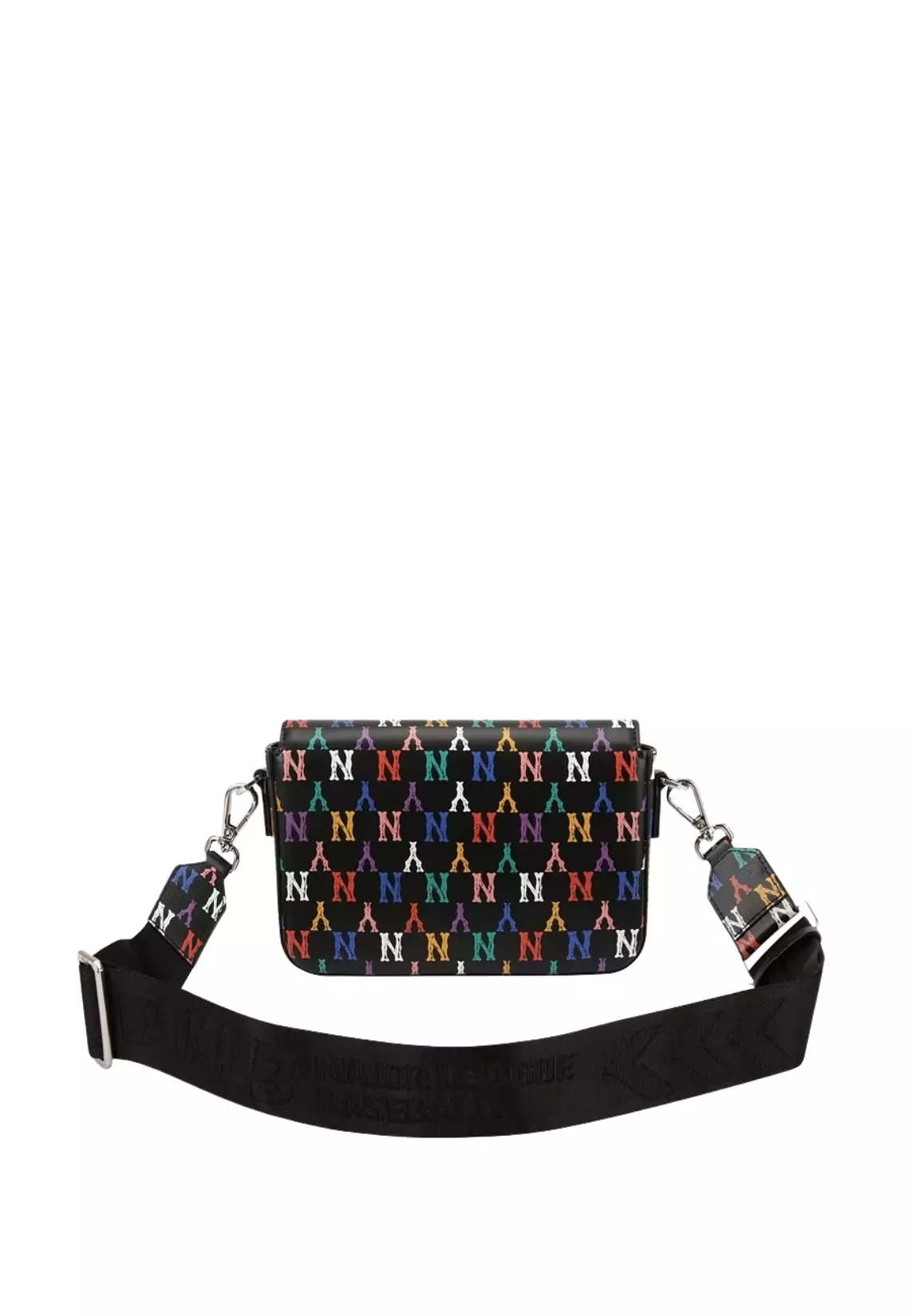 ★早期完売★MLB★Monogram Rainbow Hoody Bag★バッグ★大人気 MLB Classic Monogram Rainbow Hoody Bag NY Yankees Black