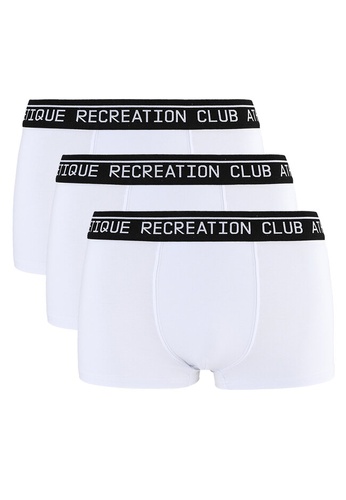 Athletique Recreation Club white Triple Packs Trunks 6BB0FUS92BBFCAGS_1