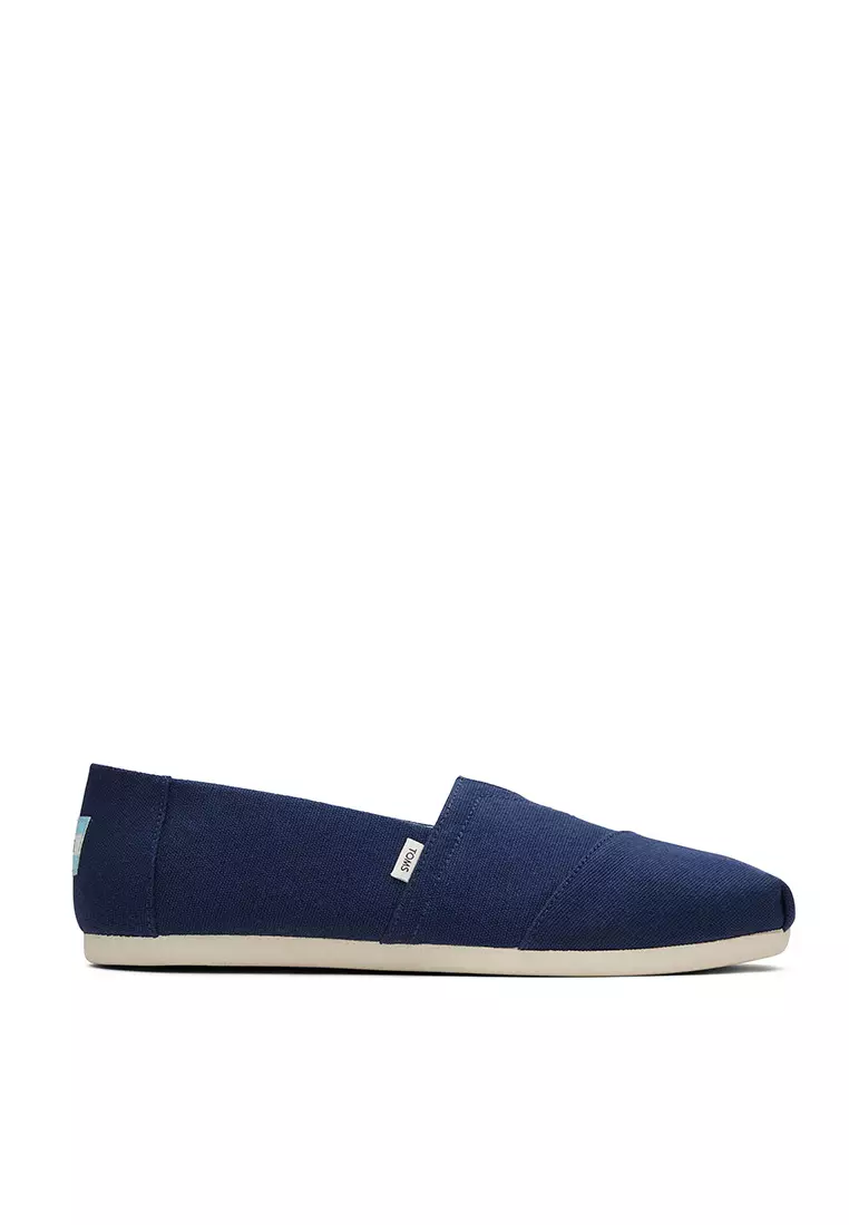 Discount on Toms  shoes - SKU: Espadrille Alpargata Men - Navy Recycled Cotton Canvas