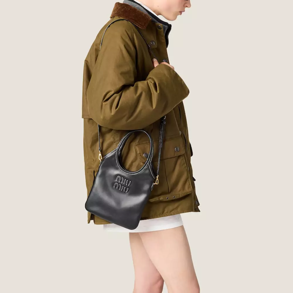 Ivy Mini Leather Tote Bag Black