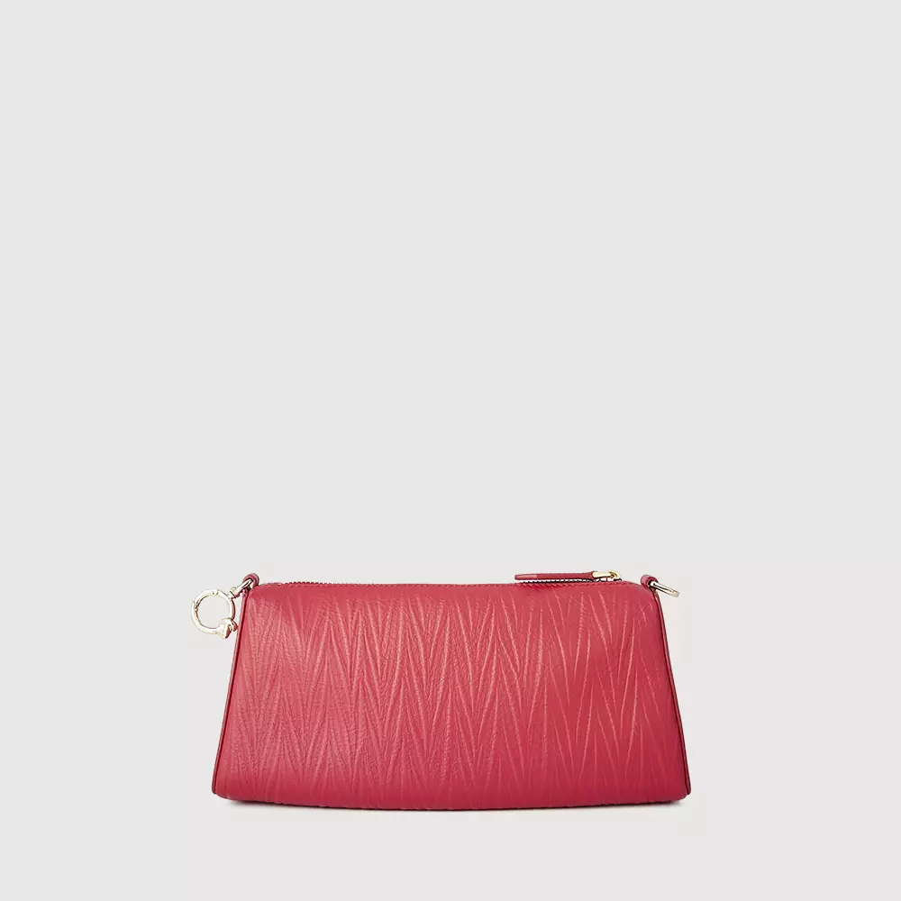 LITHIC SMALL SHOULDER BAG IN ROCOCCO RED
