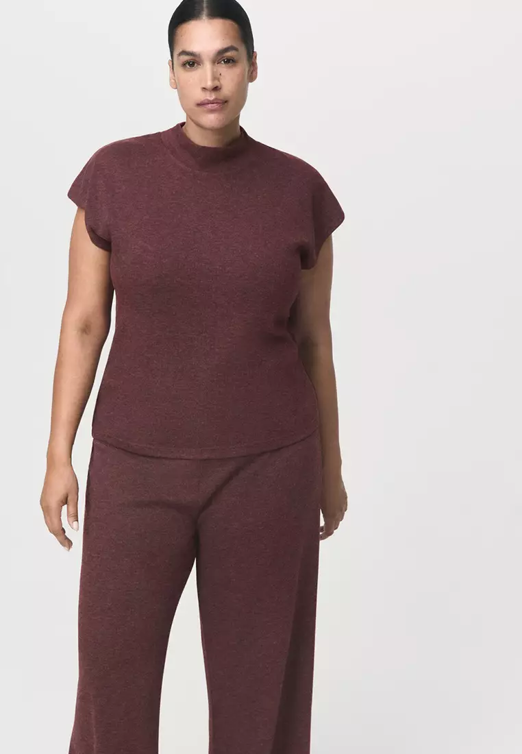 Knitted Trousers With Elastic Waistband