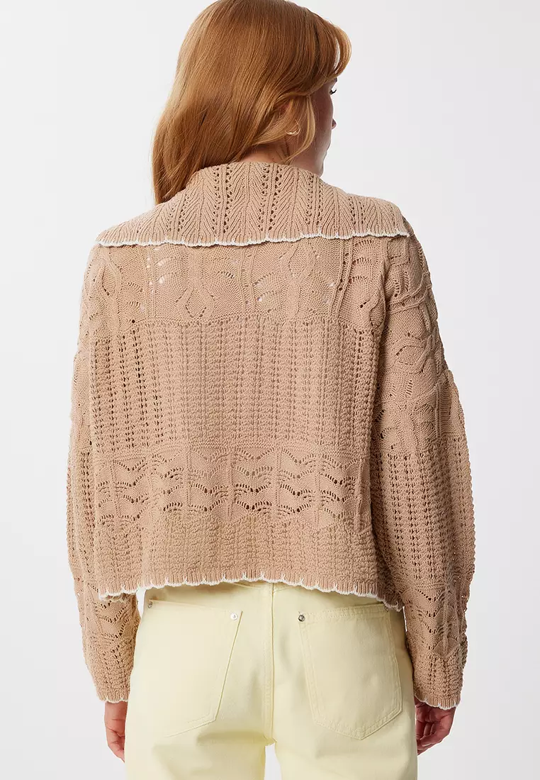 Openwork Knit Cardigan