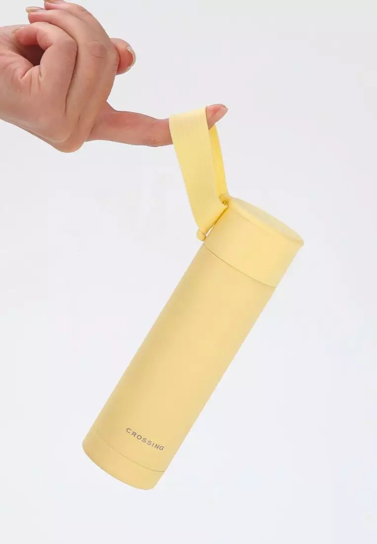 Crossing Compact Slim Insulated S/S Bottle 180ml - Butter Yellow