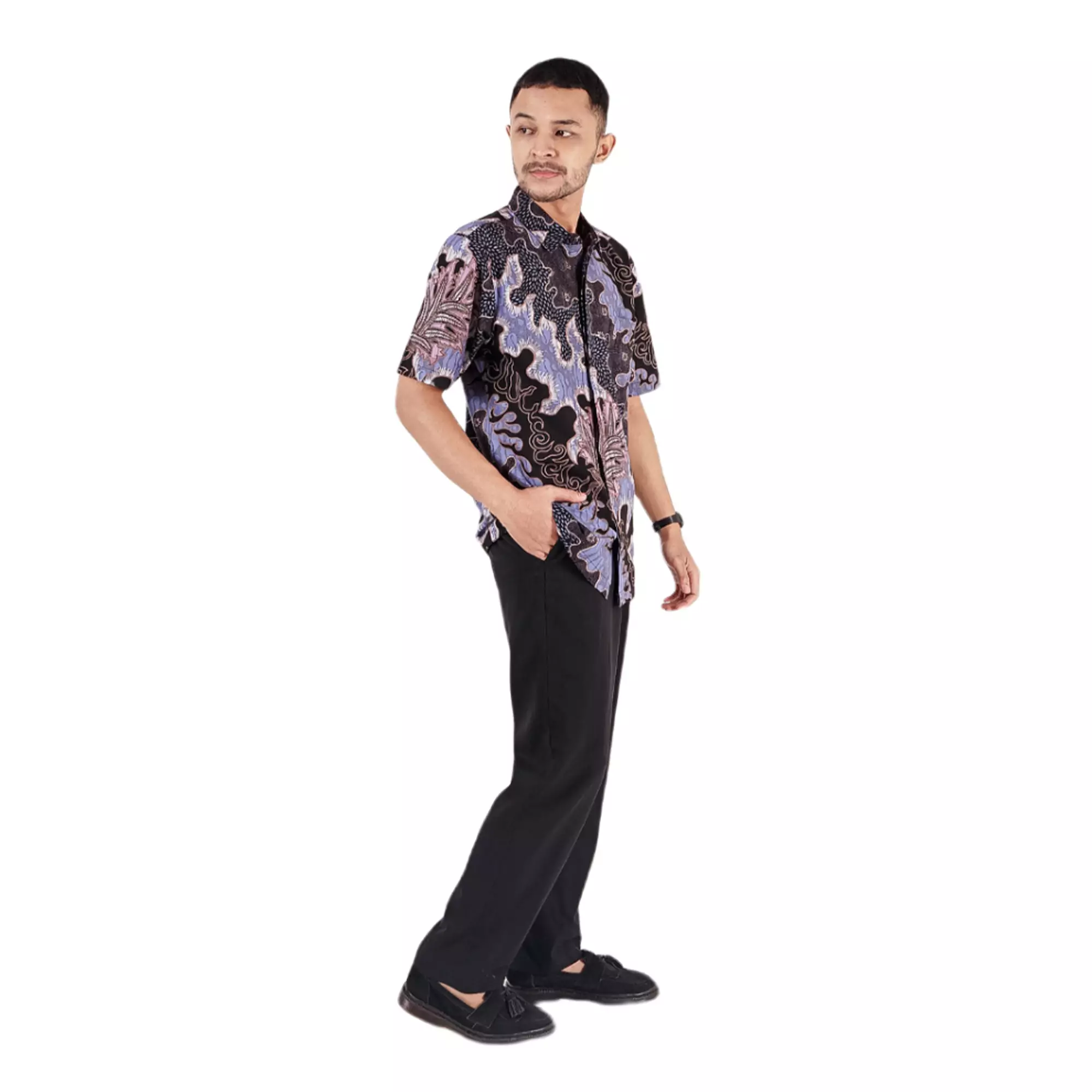 Kemeja Batik Pria - Bhatara Batik Edwin - Atasan Batik Lengan Pendek