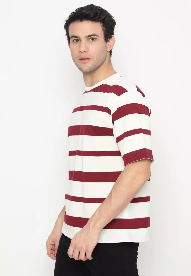 MATSUDA Kaos Oversize 20s Stripe Heavyweight T shirt Narashino