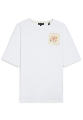 Ted Baker white Ted Baker SS Embroidered Logo T-shirt 90FB3AA516EF33GS_1