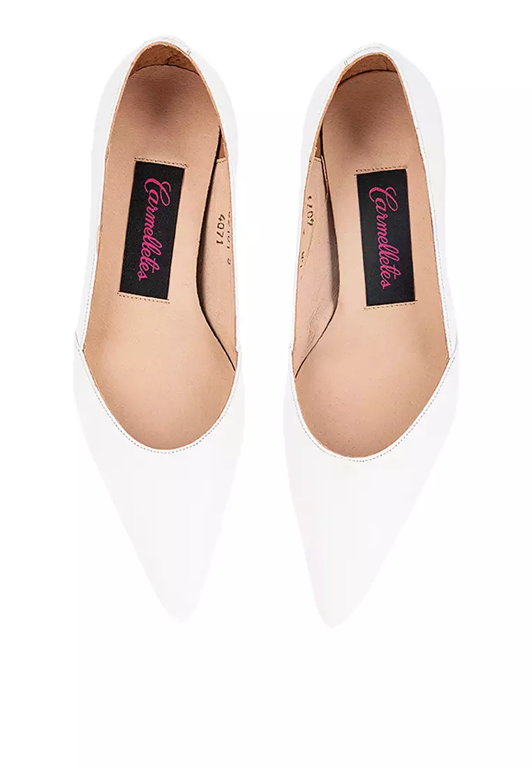 Pointed Toe Leather Pumps