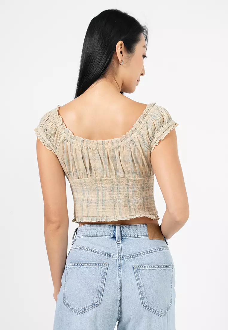 Greta Frill Sleeves Blouse