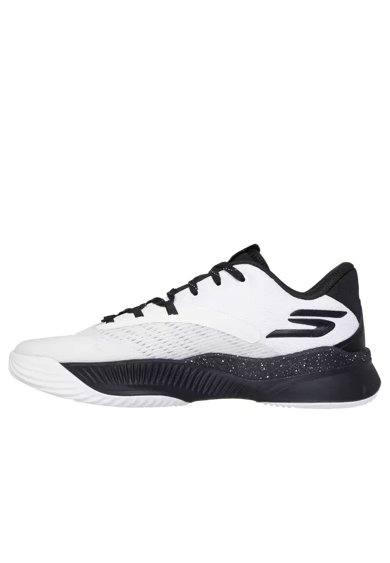 Mens SKX Nexus Basketball Shoes - White/Black