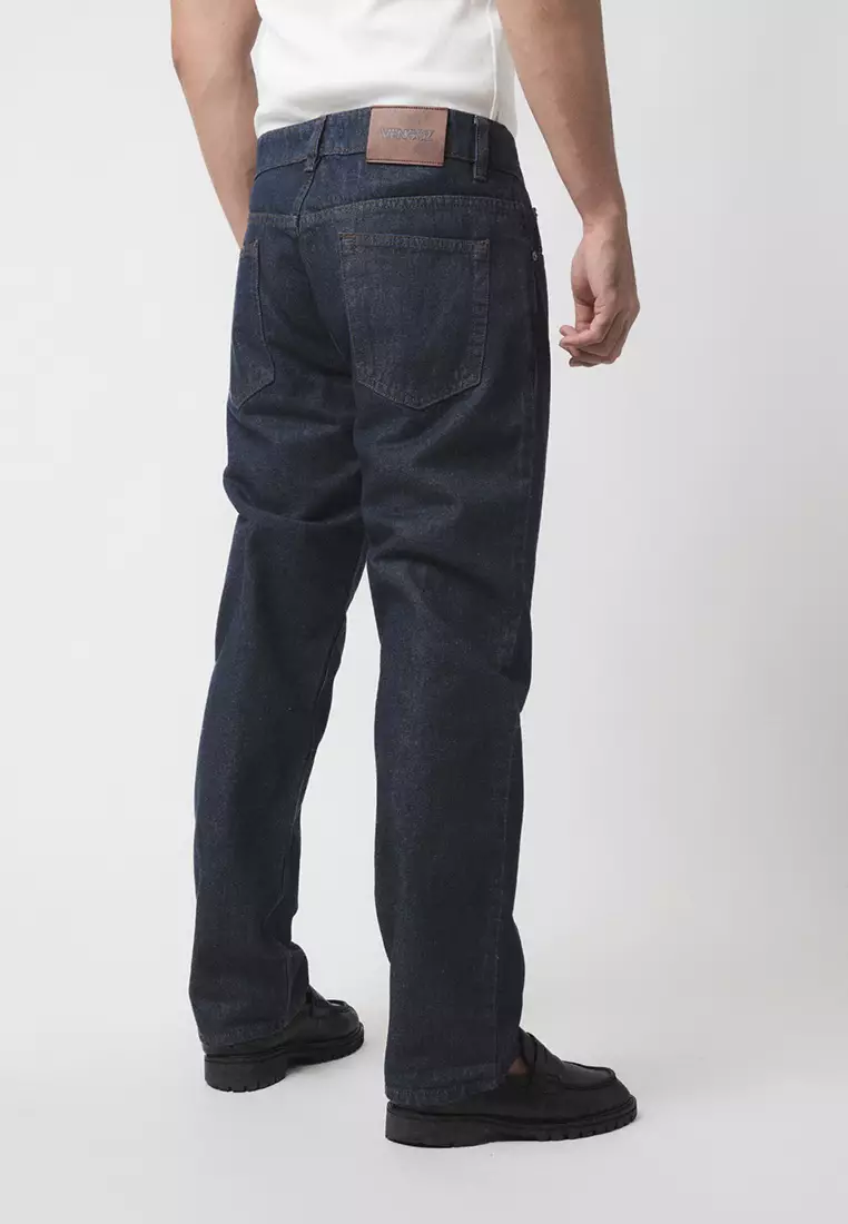 Straight Slim Fit Premium Jeans - Dark Indigo