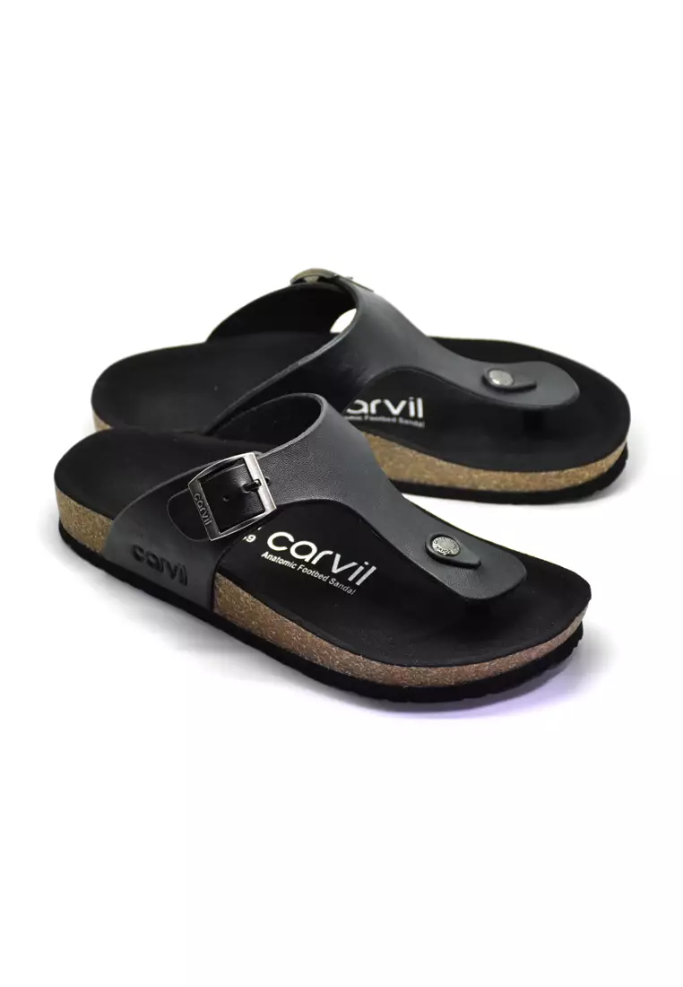 Carvil Sandal Pria Romeo-01 M Black/Black