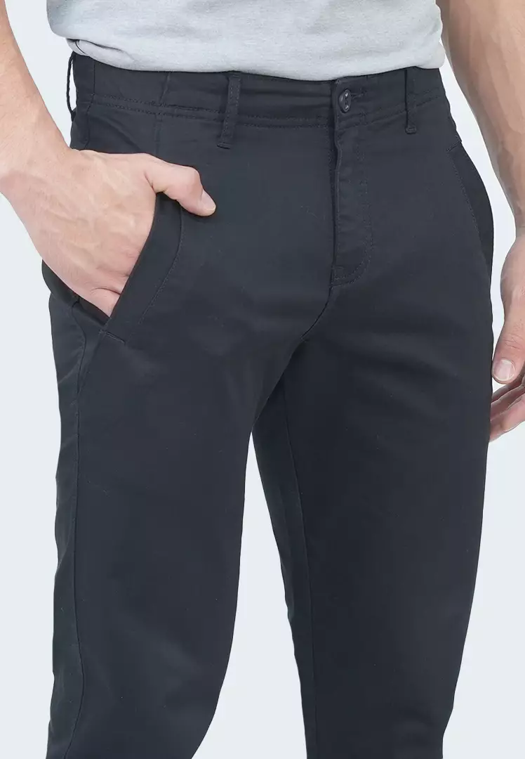 LGS - Celana Chinos - Stretch Katun - Hitam - CCT.568.S057.003.C