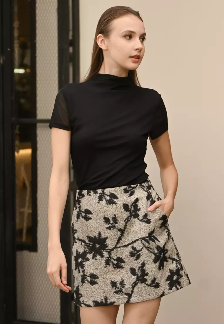 Floral Mini Skirt