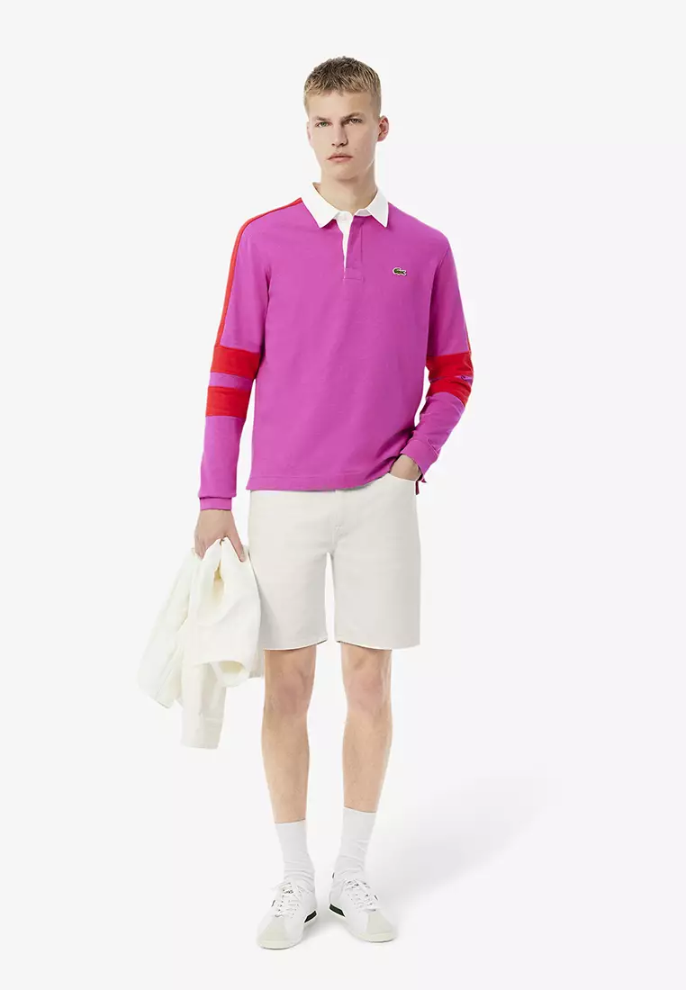 Straight Fit Denim Bermuda Shorts