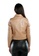 London Rag brown Taupe Faux Leather Biker Jacket F2A1CAA01C58E2GS_3