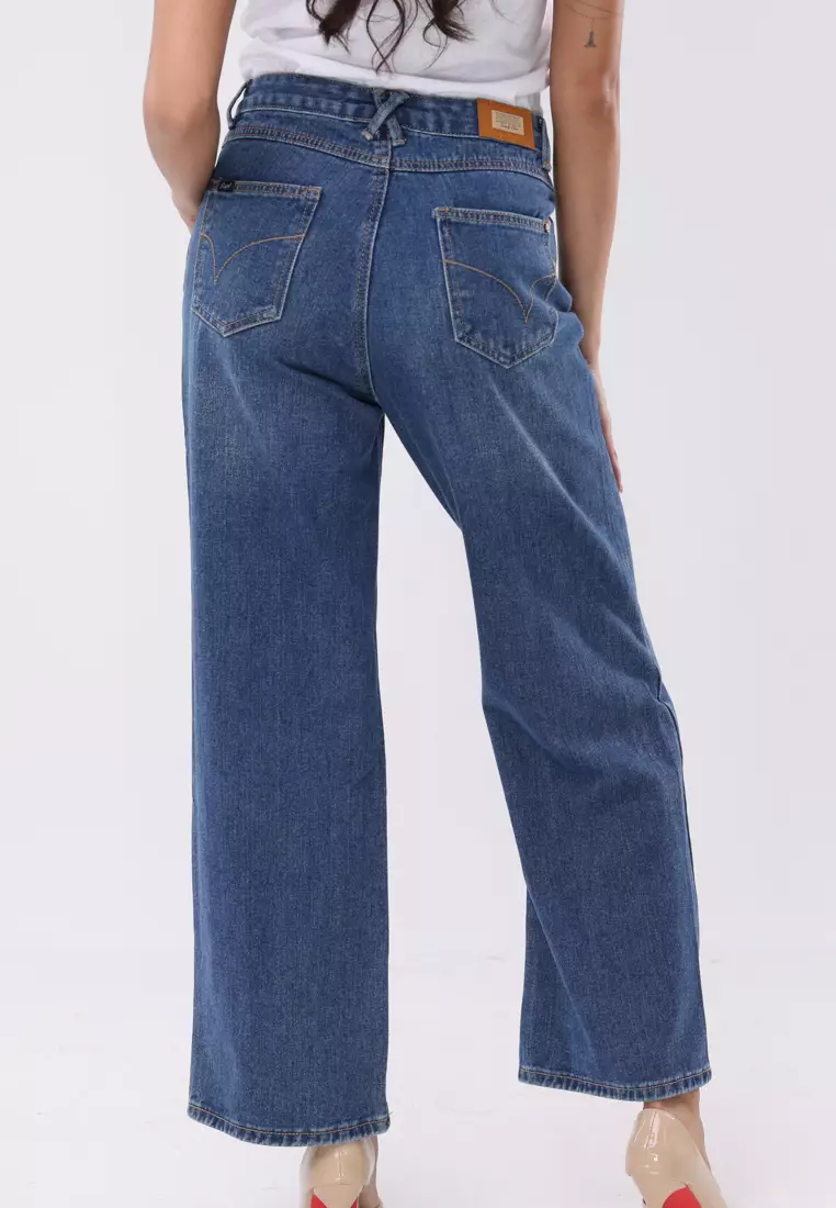 Denim Wide Leg Pants