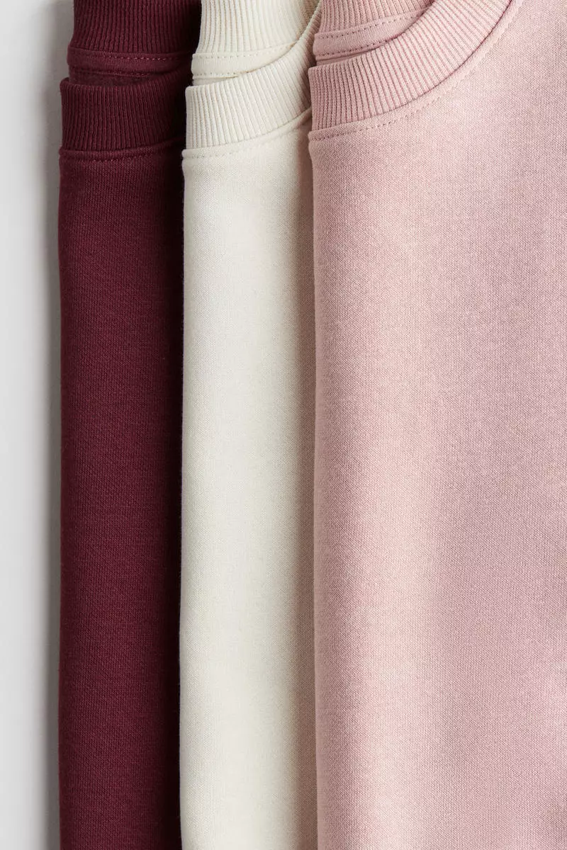 3-pack brushed-inside sweatshirts