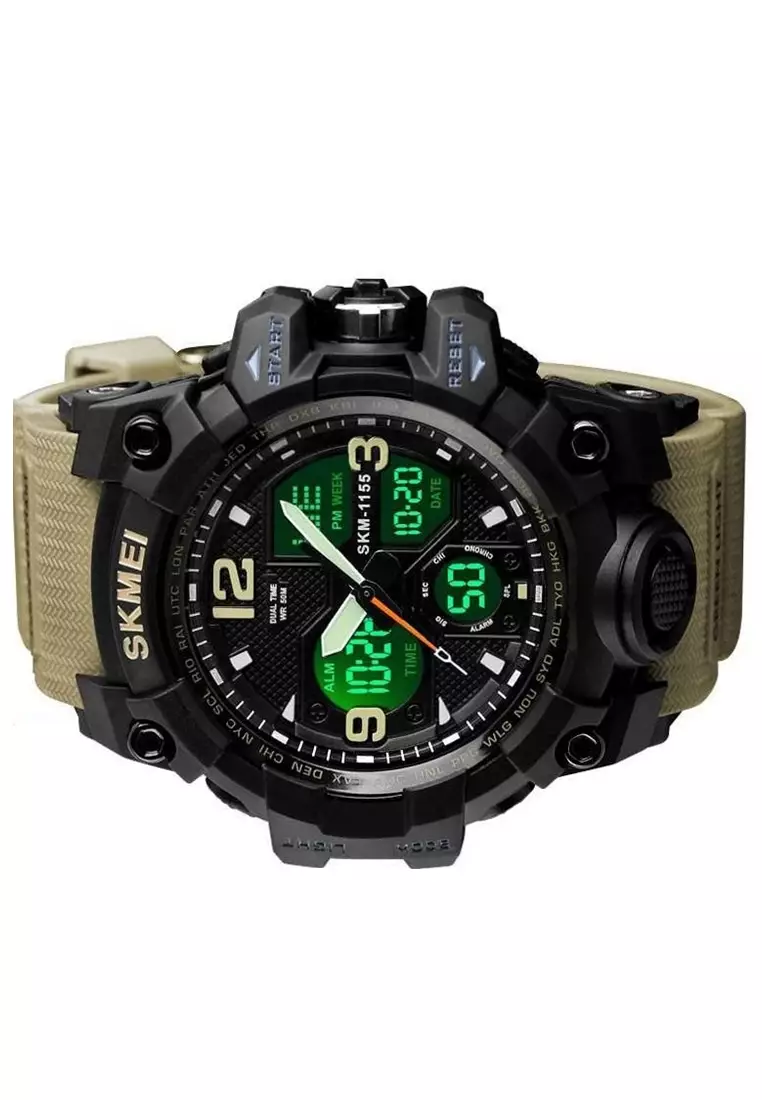 Jam Tangan Casual Analog Digital Pria Many Function Waterproof Strap Tali Material Rubber YY11 ORIGINAL