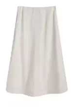 Massimo Dutti Flared Skirt with Top Stitching Detail 2025