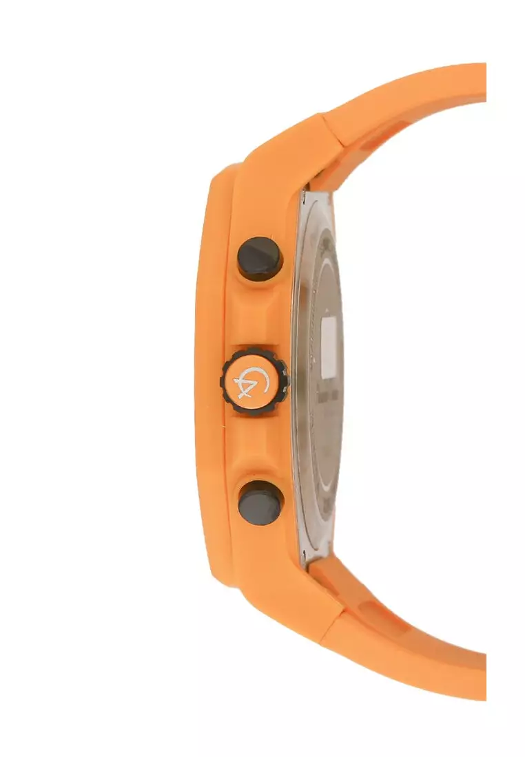 Alexandre Christie Jam Tangan Pria - Yellow Black - Rubber - 6590 MCRIPGRYL