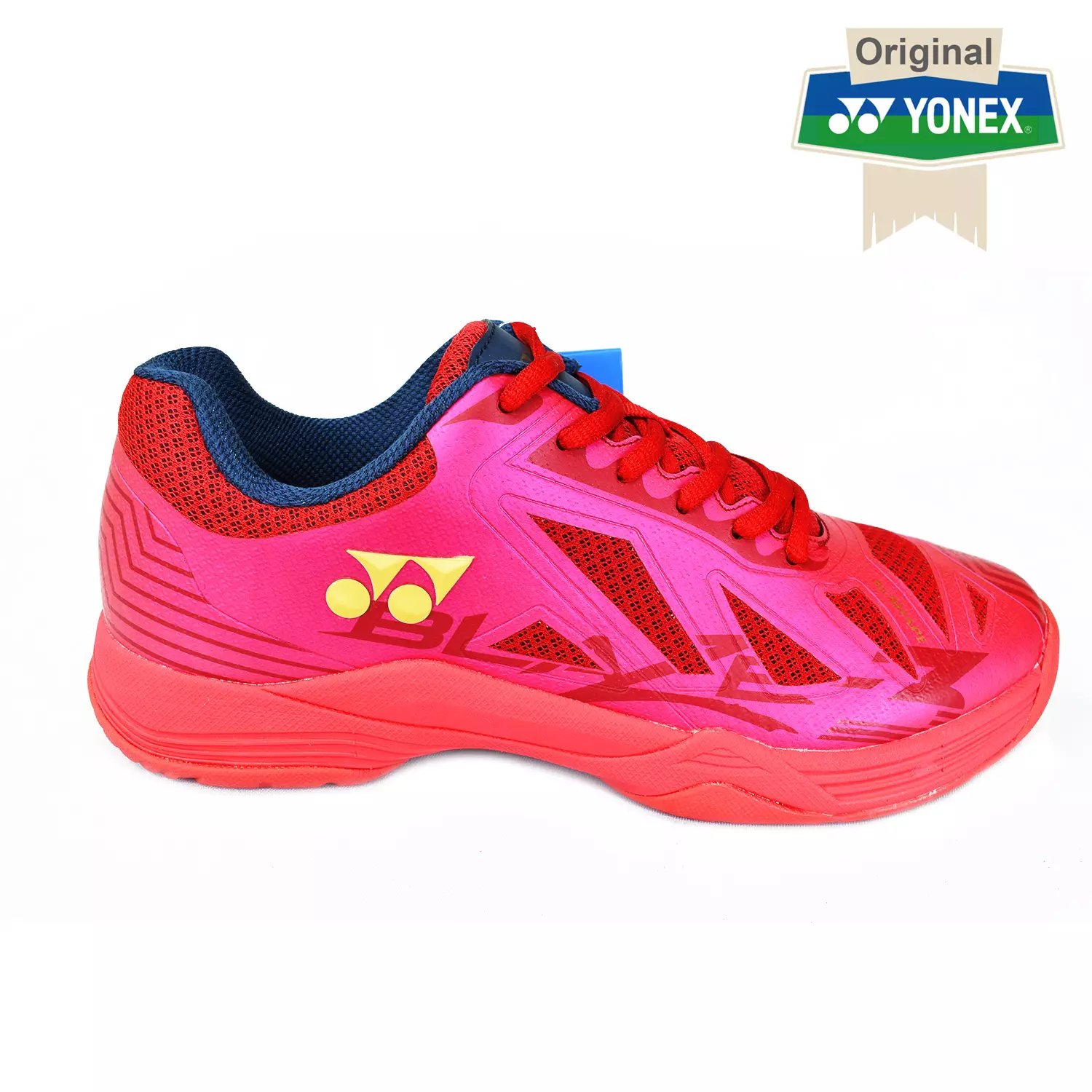 Sepatu Badminton Yonex Blaze 3 Red Dark Ink Gold