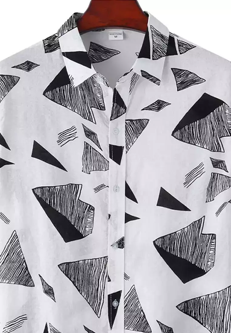 Printed Short-Sleeved Shirt YL-C15