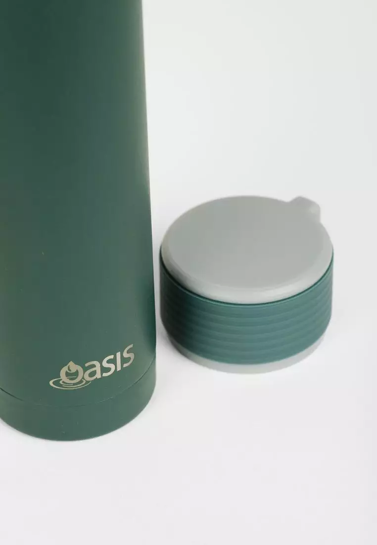 Oasis Skinny Mini Insulated Water Bottle 250ML Matte - Forest (Dark Green)