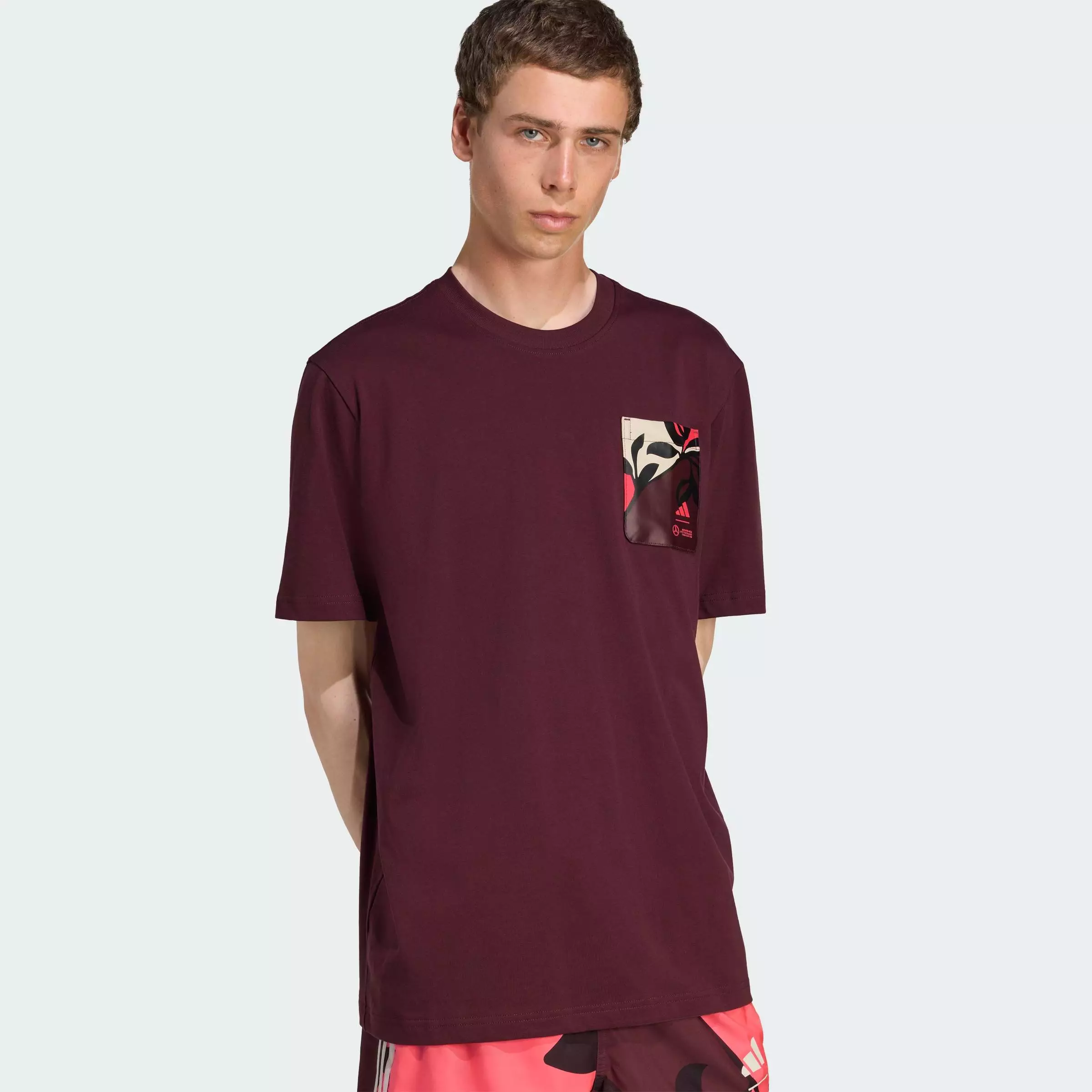 Motorsport Mercedes - AMG Petronas Formula One Team Summer Tee Men Burgundy JW3363