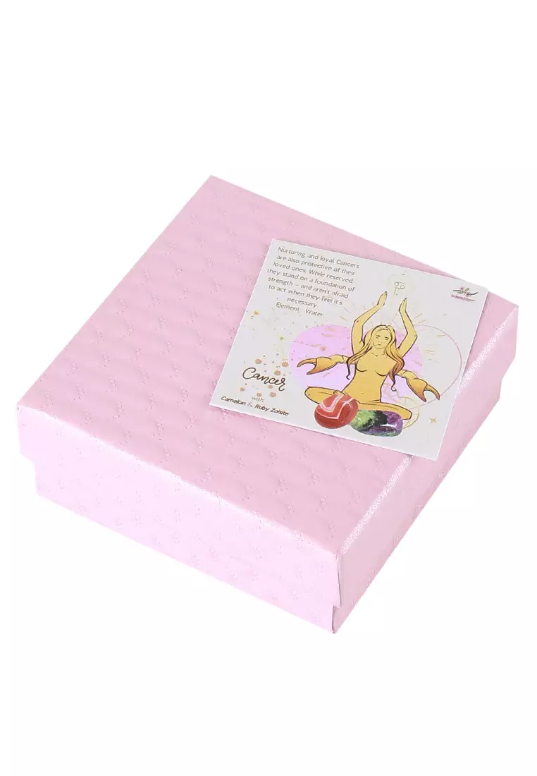 Cancer with Ruby Zoisite & Carnelian