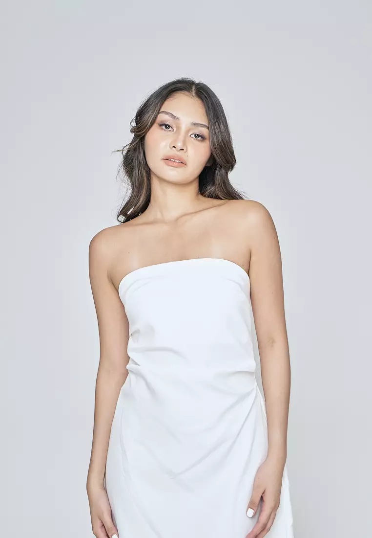 Tube top deals dress white