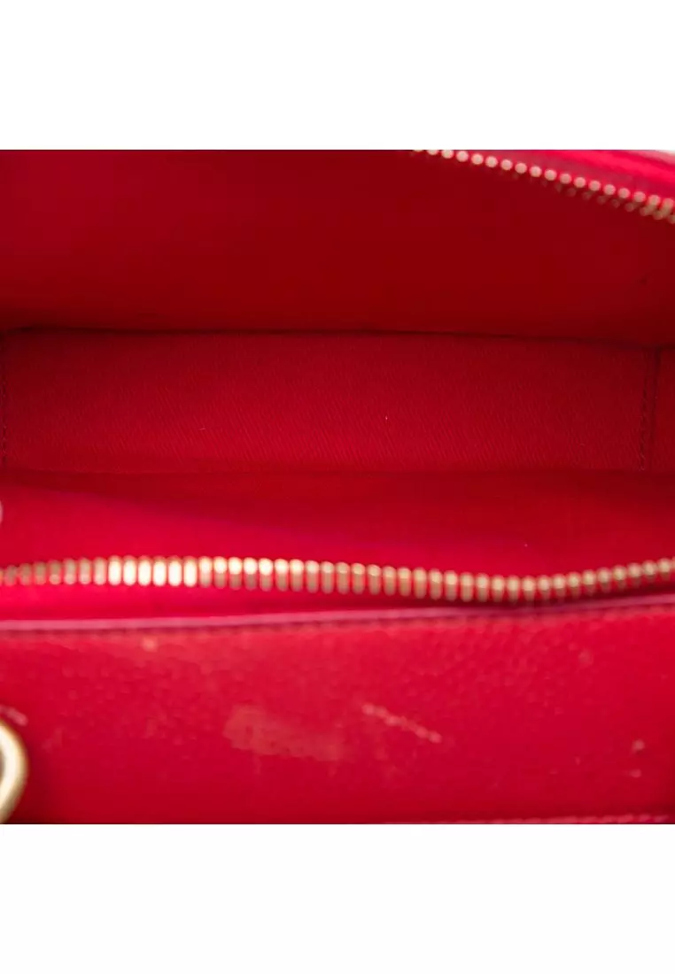Pre-Loved Chanel Small Cc Quilted Caviar Top Handle Camera Bag