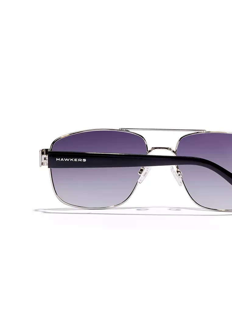 HAWKERS Falcon Polarized Silver Grey Sunglasses For Men And Women, Unisex. Official Product Designed In Spain