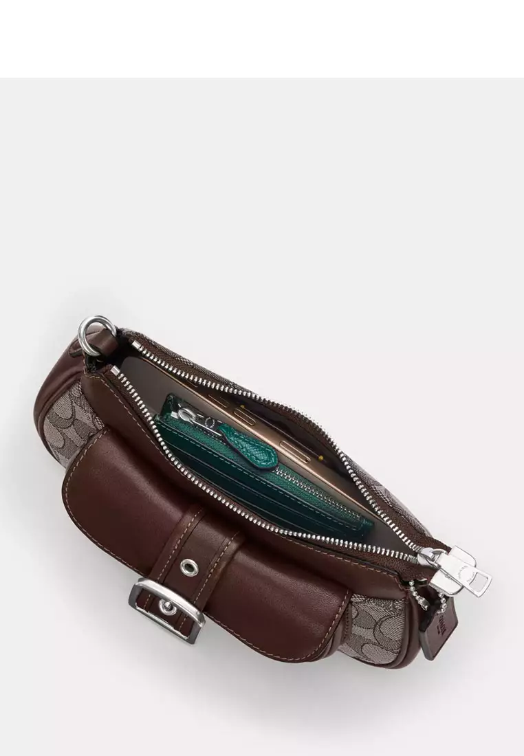 Ashton Mini Shoulder Bag In Signature Jacquard