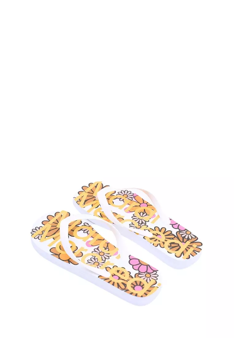 Flip Flops - Mardi Blossom White