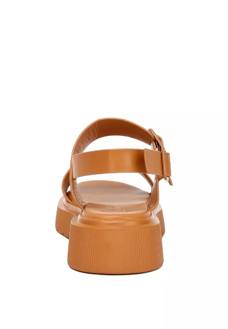 Tan Chunky Sandals