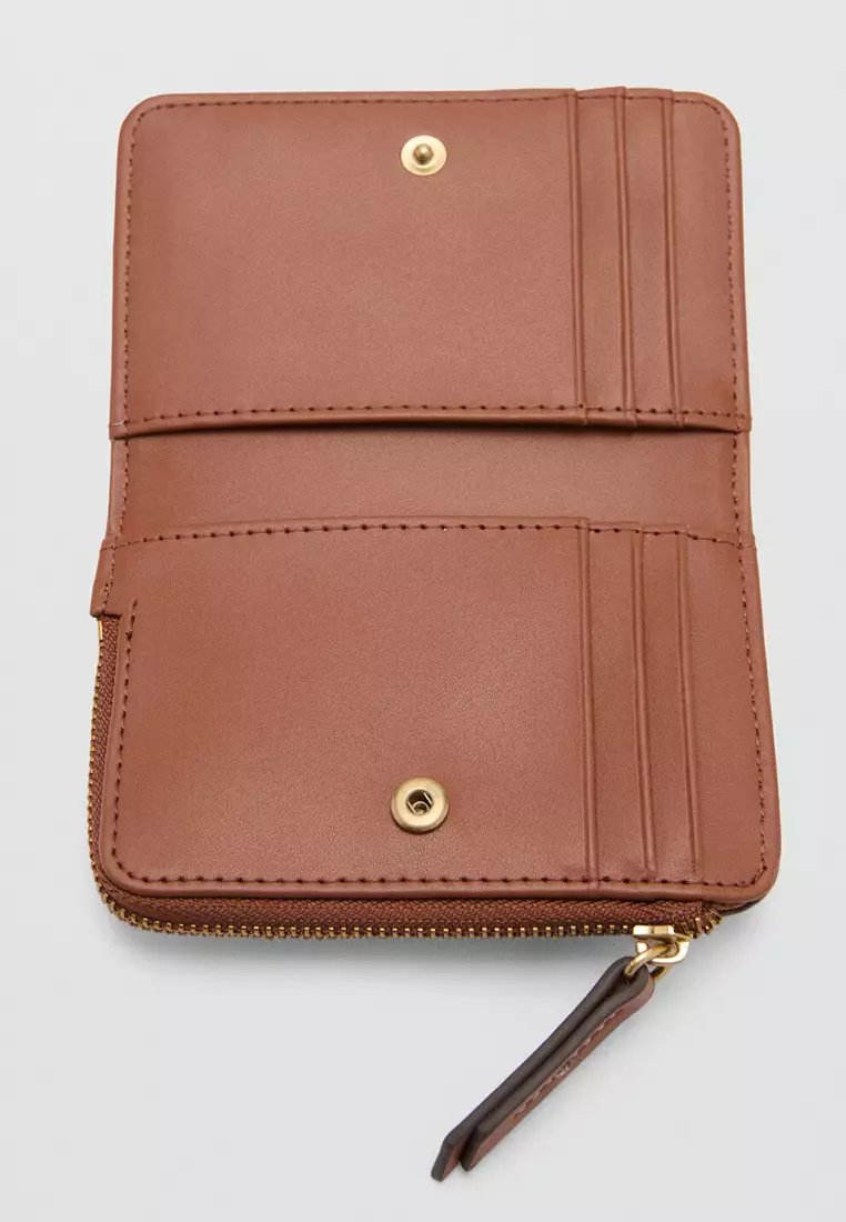 Small Wallet With Saffiano Effect