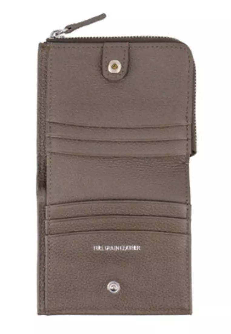 Crossing Milano Small Zip Wallet Rfid - Dark Khaki