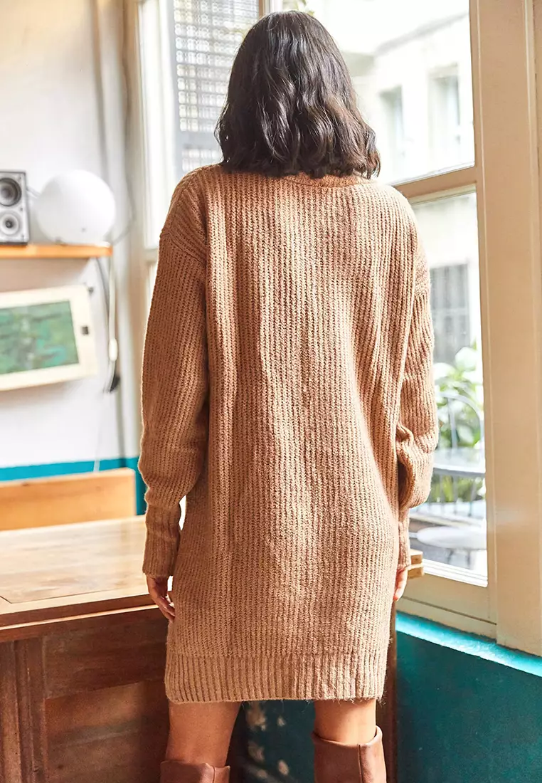 Turtleneck Knitted Dress