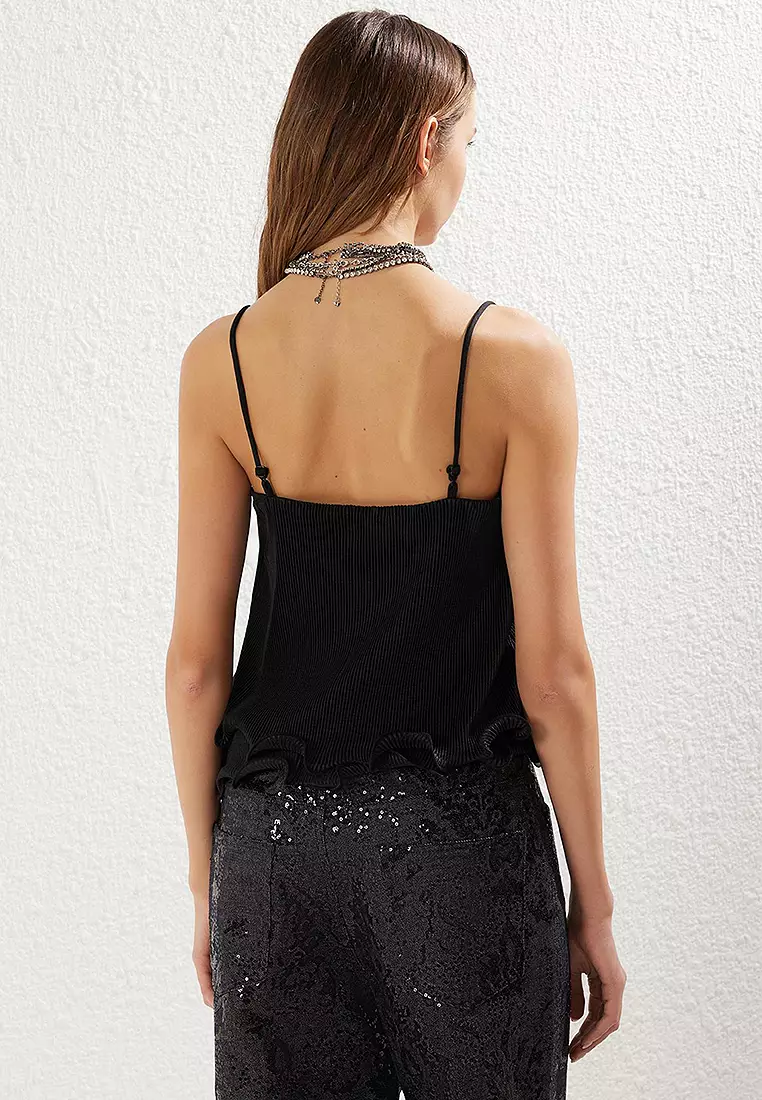 Spaghetti Strap Fitted Top