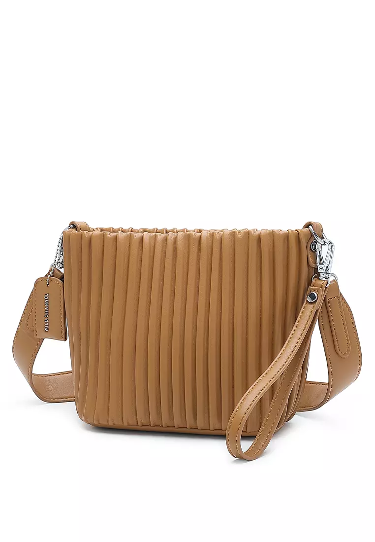 Top Handle Bag / Sling Bag / Shoulder Bag - Brown