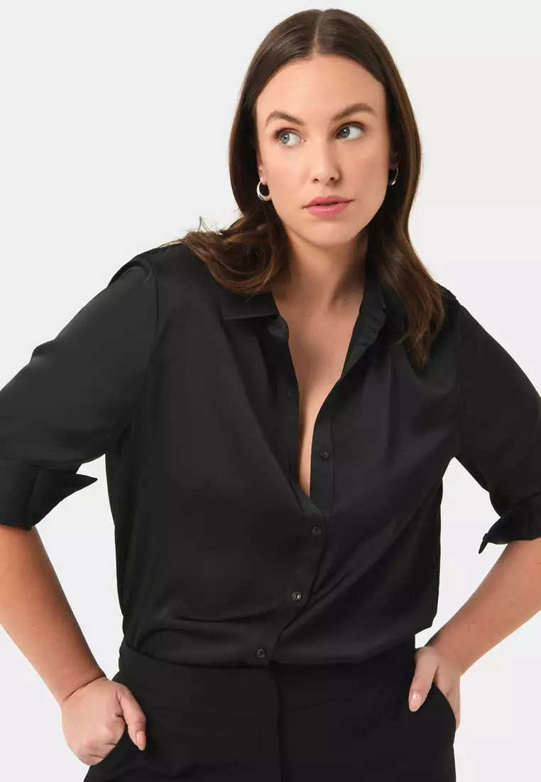 Coco Loose Fit Satin Blouse